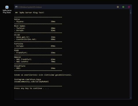 Tek tık ile oyunlardaki ping değerlerinizi öğrenin!