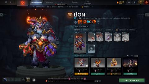 Satılık 1.9k mmr 5k bs zibilyon tane eşsiz skin ile hesap :)