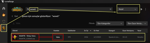 WoWTR - Türkçe Yama - Addon | Yerelleştirme | 2024