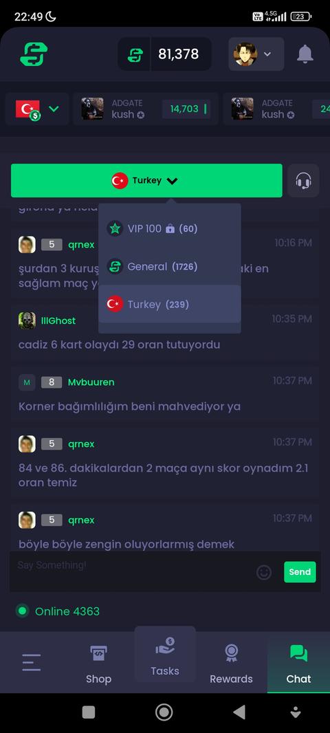 Freecash uygulaması ile oyun oynayarak para kazanmak! (3 ayda 235$ kazanç)