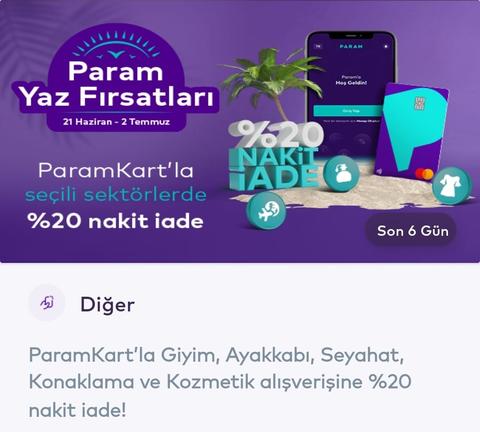 Param Yaz fırsatları Kampanyası