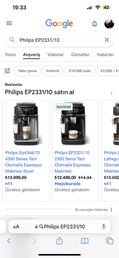 Philips (saeco) Tam Otomatik Kahve Makineleri - EP4346