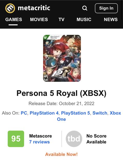 Persona 5 Royal | Xbox Ana Konu | 21 Ekim 2022 | GP