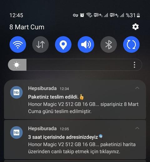 Honor Magic V2 [ANAKONU] enince katlanabilir telefon Türkiye önkayıta 4bin+sepet 4bin+8bin takasdest