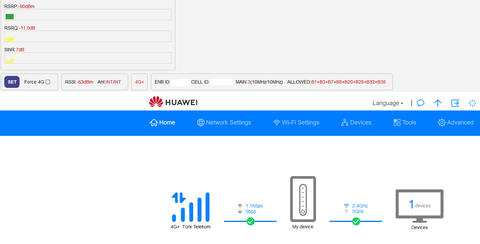 Bulundugum bolgedeki 4G bantlarindaki garip hiz sorunu