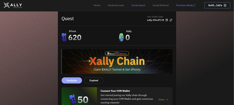 XALLY Testnet Airdrop Çok Yüksek Potansiyel Barındırıyor.