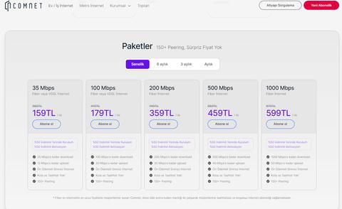 COMNET - 100 MBPS 179 TL - 35 MBPS 159 TL - 15 ŞUBAT ZAM GELİYOR SON FİYATLAR [ ANA KONU ]