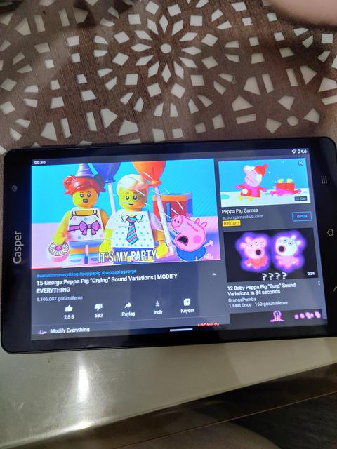 Tablet youtube problemi