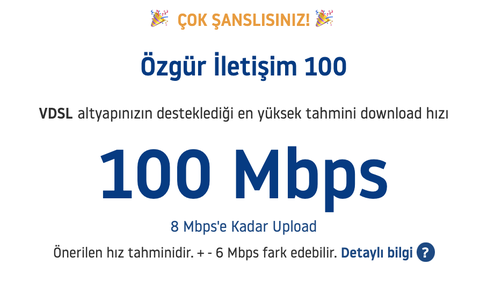 Fiber mi yoksa VDSL mi var