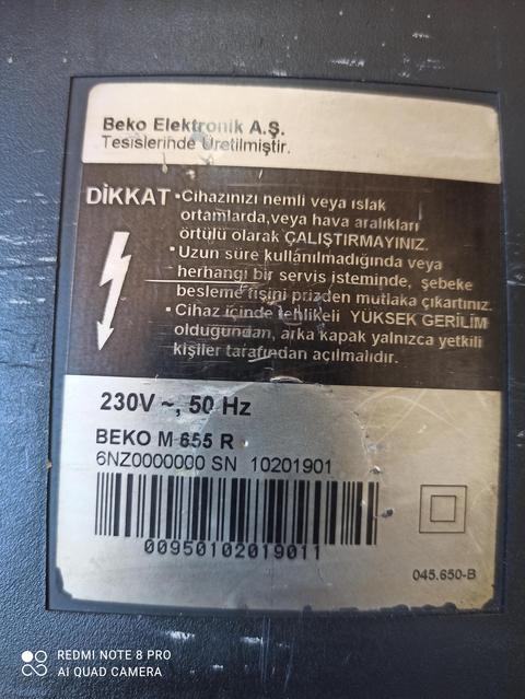 BEKO CRT tv ekran kayma sorunu