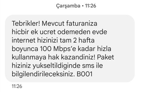 Sil süpür evde internet hediyesi