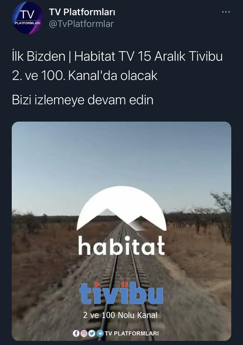 Habitat TV 15 Aralık’ta Tivibu’da