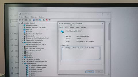3060 Ti sürücü yüklendiğinde ekran açılmıyor, siyah ekrana düşüyor