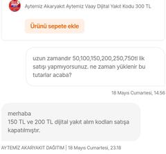 Hepsiburada'nın Aytemiz ile Akaryakıt Satması