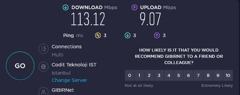 GIBIRNet - 35 Mbps *220 TL - 100 Mbps *240 TL 🚀