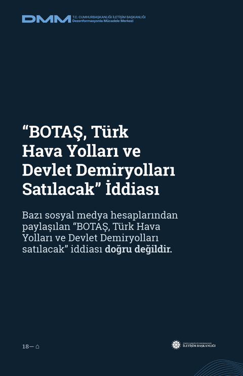 ‘Erdoğan, TCDD, Türk Hava Yolları ve BOTAŞ’ı satmaya hazırlanıyor’