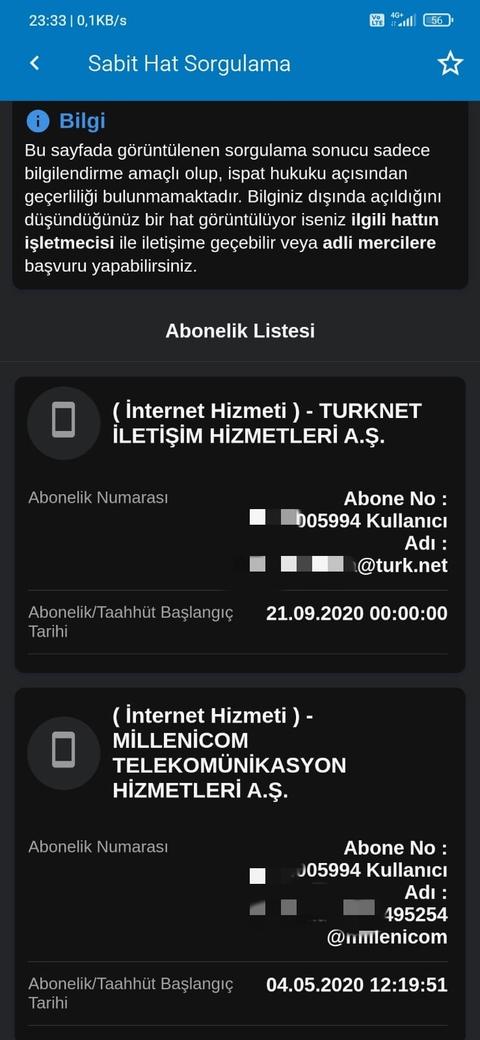 İntenerti Türknet'e taşıdım, Millenicom'da aboneliğim halen aktif!