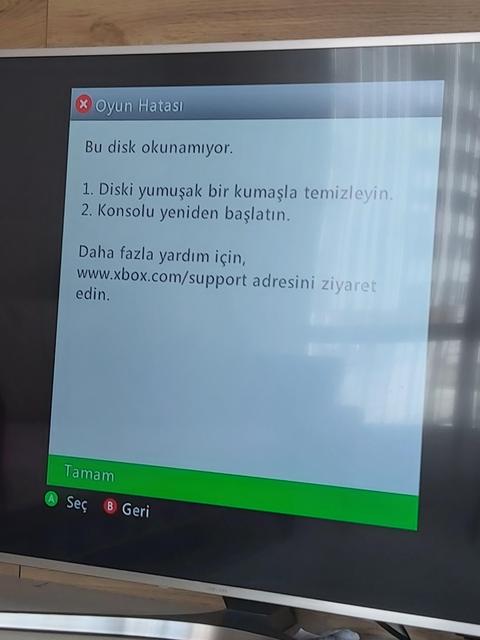 Dijital oyunda disk okunamıyor hatası