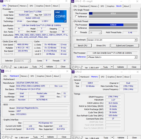 İşlemcilerin CPU-Z Benchmark Sıralamaları [ANA KONU]