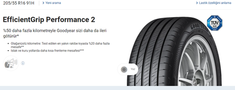 En konforlu lastik ? Primacy 4+ - Goodyear effengrip performance2