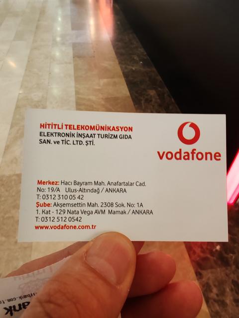 Vodafone Faturasız Hat 100 TL