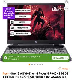 Acer Nitro 16 AN16-41 NH.QLLEY.001 incelemesi