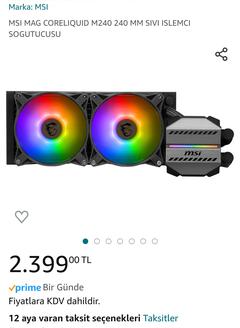 COOLER MASTER ML240L V2 MasterLiquid RGB Led Fanlı 240mm Sıvı İşlemci Soğutucusu - 2229 TL inventus