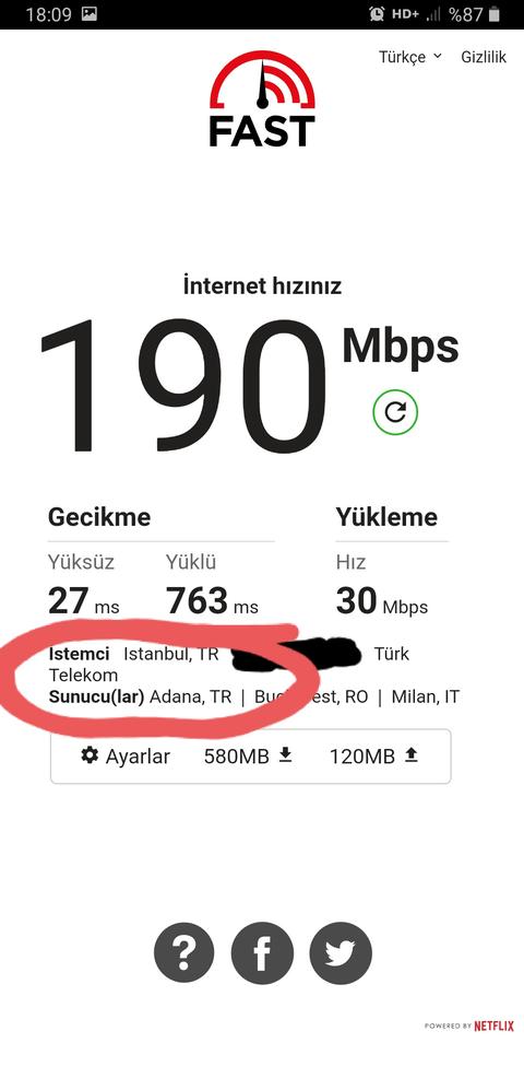 Fiber internet Hız değişikliği yaptım, ping yükseldi hız düştü.