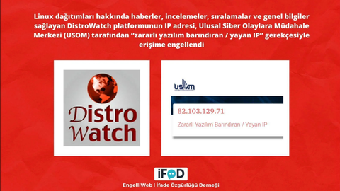 Distrowatch Türkiye de yasaklanmış. Bu da oldu...