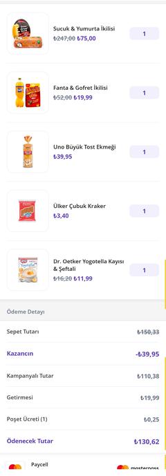 Getir Sucuk ve Yumurta ikilisi 75 TL Yumulun 😄