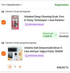 5 Litre AirFryer 835₺'ye Düştü YANIYOR