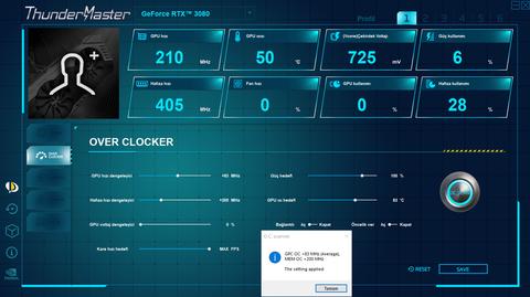 RTX 3080 GameRock OC BIOS + Overclock ve Anakartla RGB Eşleştirme