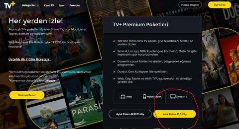 TV+ Premium Ortak Abonelik (Grup Doldu)