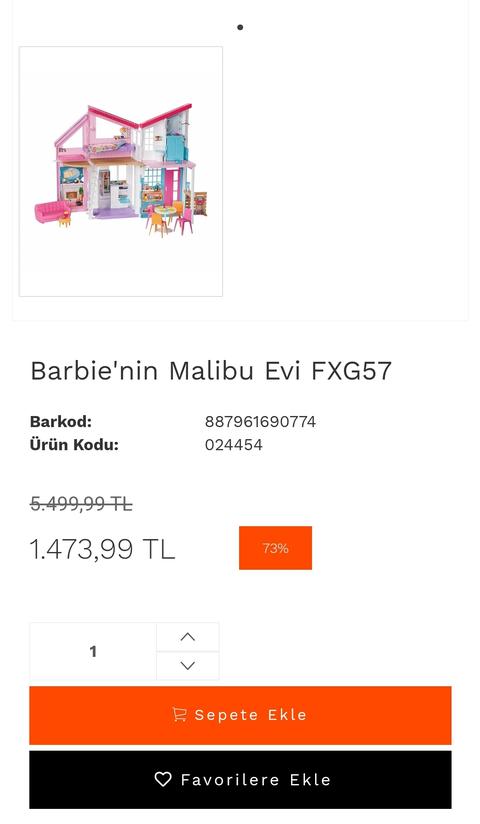 Barbie'nin Malibu Evi FXG57 1474TL