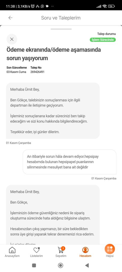 Hepsiburada nın Müşteri Seçmesi ve Hepsipapel Puanlarıma Çökmesi