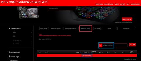MSI Anakart RAM Uyumluluk Listesi ile Bellek Üretici Sayfalarının Tutarsızlığı