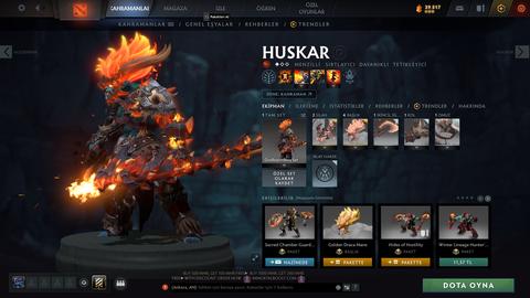 Satılık 1.9k mmr 5k bs zibilyon tane eşsiz skin ile hesap :)