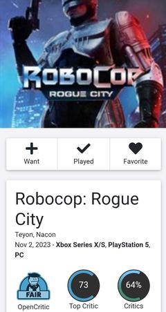 RoboCop: Rogue City [PS5 ANA KONU]