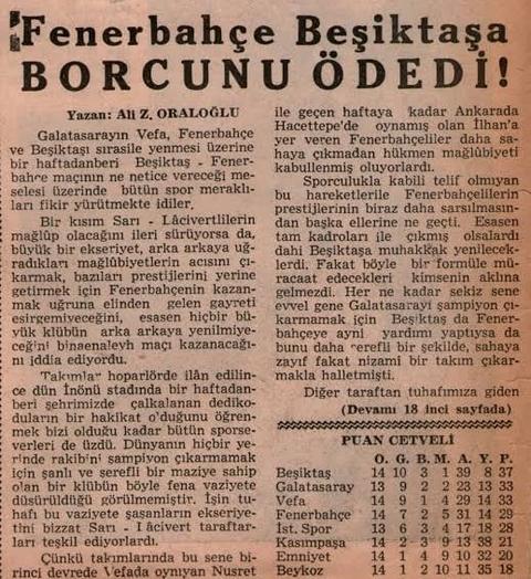 F.bahce Beşiktaş'a borcunu ödedi