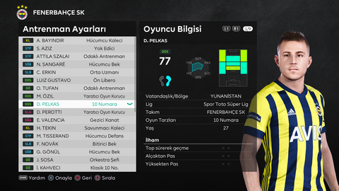 🟡🔵 eFootball PES 2021 FENERBAHÇE KARİYERİM 🟡🔵