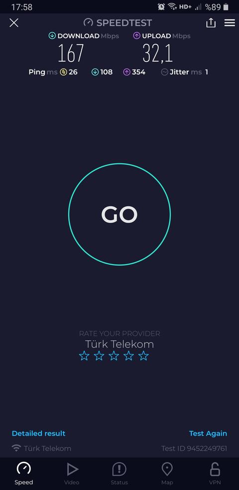 Fiber internet Hız değişikliği yaptım, ping yükseldi hız düştü.