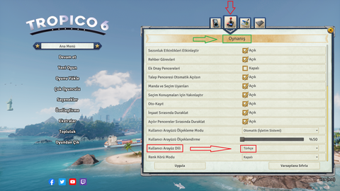 Tropico 6 Türkçe Yama Çalışması V21