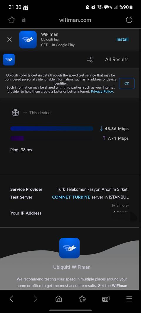 Netman (SahilNET) 100 Mbps 99,90 TL