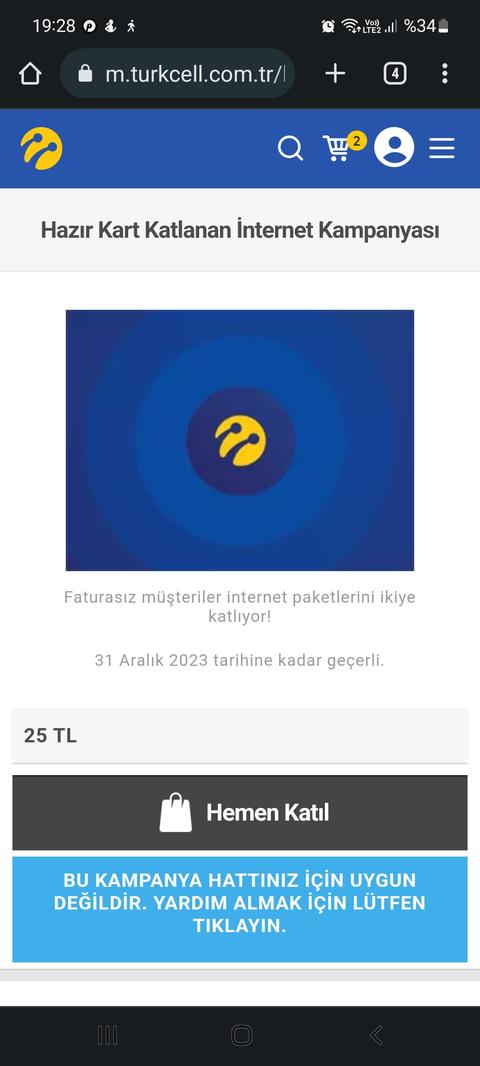 (GÜNCELLENDİ) Turkcell İnternet Paketlerini İkiye Katla (Yıllık Paketler HARİÇ)