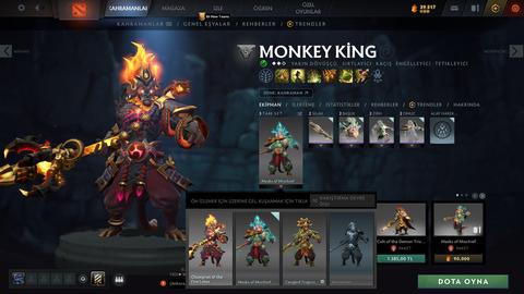 Satılık 1.9k mmr 5k bs zibilyon tane eşsiz skin ile hesap :)