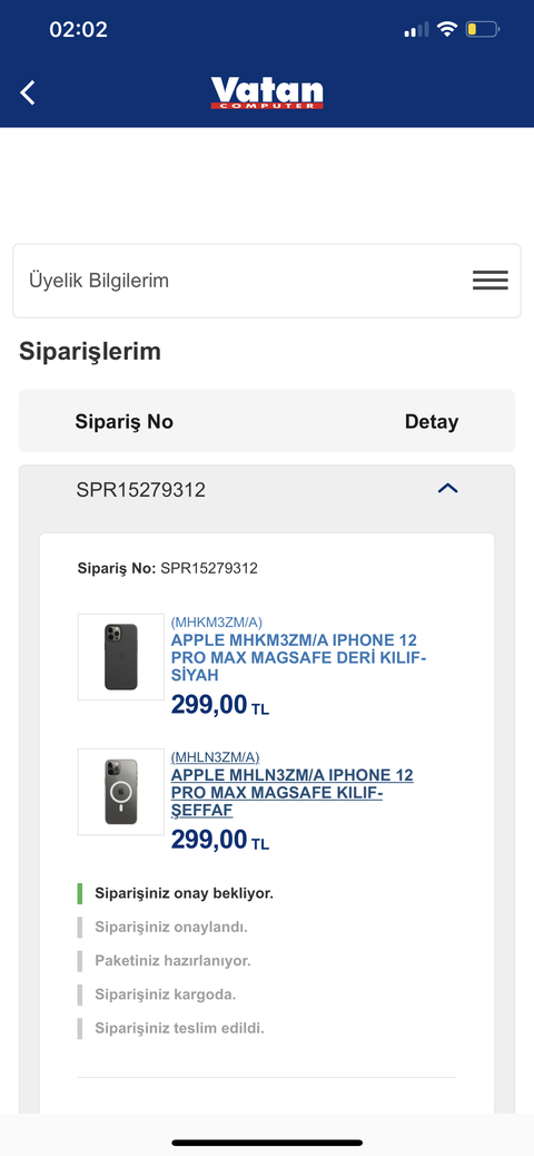 Vatan Apple 12 pro max deri ve silikon kılıf 299tl orijinal