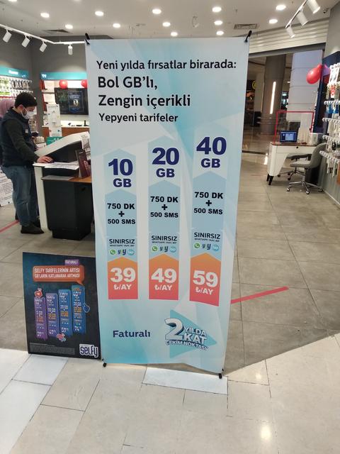 Türk Telekom 59(+3,10tkü) TL 40gb + 750dk + 500sms