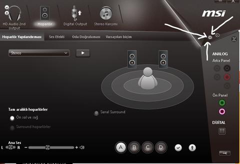  Realtek HD Audio Arka Panel Jak Sorunu