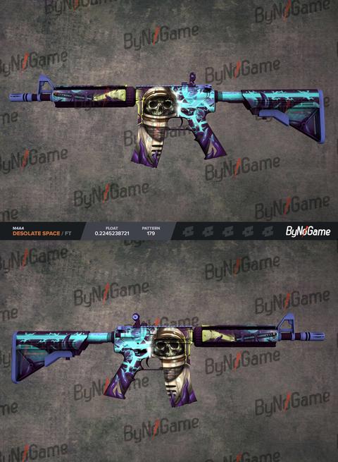 Satılık ★ Butterfly Knife | Ultraviolet (FT) , AK-47 | Neon Rider (FT) , M4A4 | Desolate Space (FT)