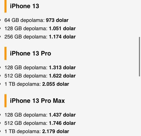 Apple iPhone 13 Türkiye fiyatları açıklandı